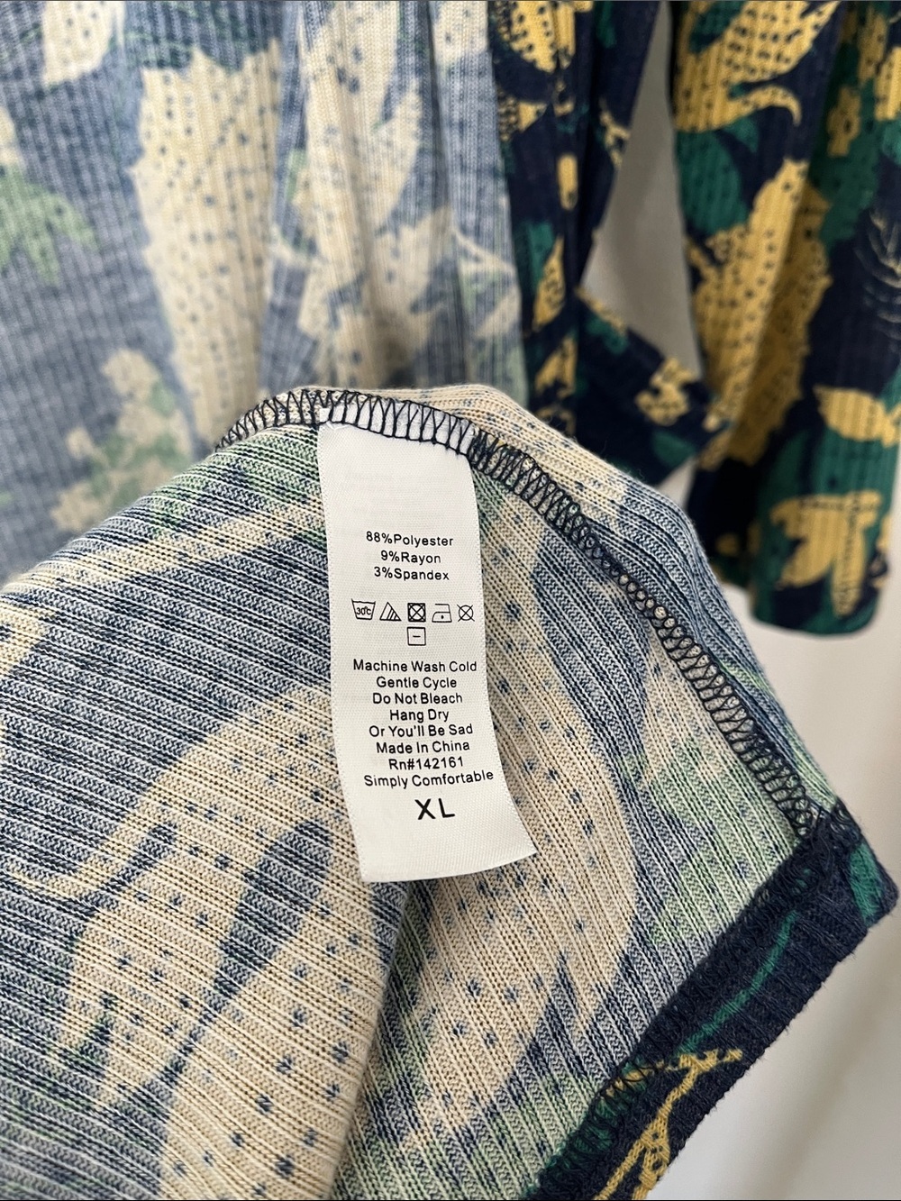 NWOT LuLaRoe Floral Ribbed Long Duster - Picture 6 of 7